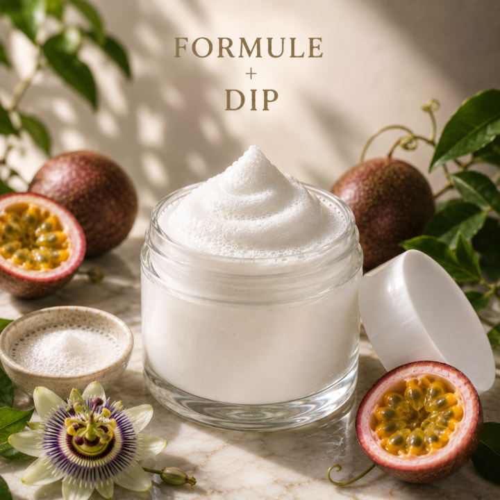 Formule validée avec DIP MASQUE VISAGE MOUSSANT - FRUIT DE LA PASSION