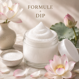 Formule validée avec DIP MASQUE VISAGE MOUSSANT - FLEUR DE LOTUS
