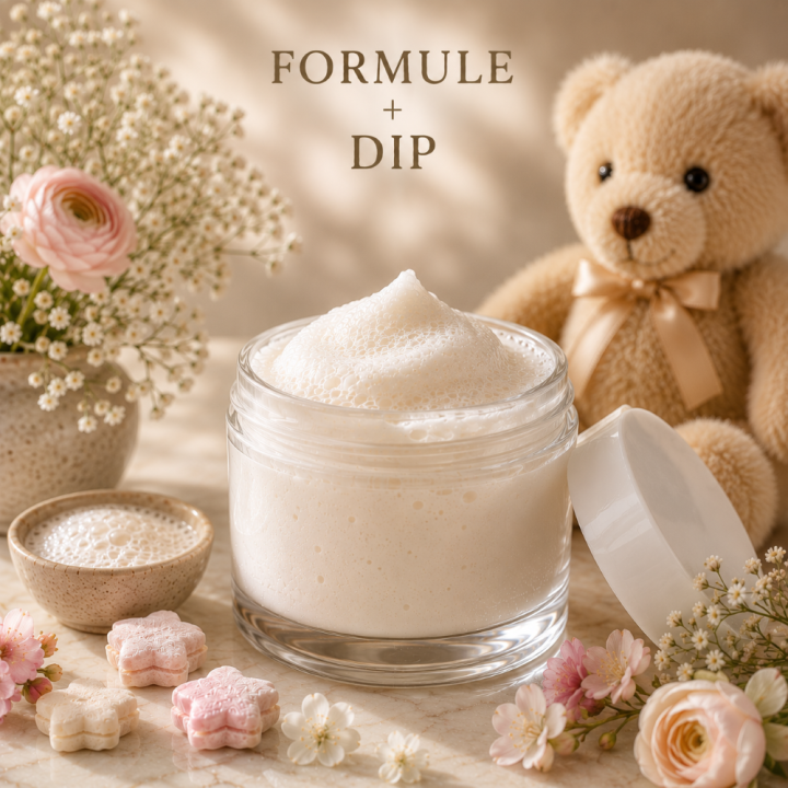 Formule validée avec DIP MASQUE VISAGE MOUSSANT - DOUCEUR D'ENFANCE