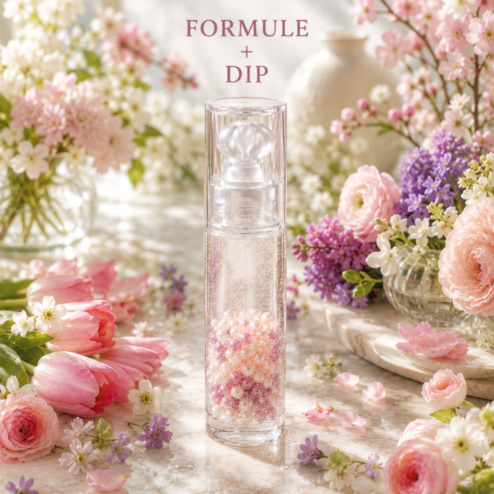 Formule validée avec DIP SERUM PERLES - PRINTEMPS FLORAL