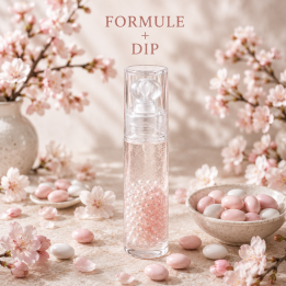 Formule validée avec DIP SERUM PERLES - DRAGEE FLEUR DE CERISIER