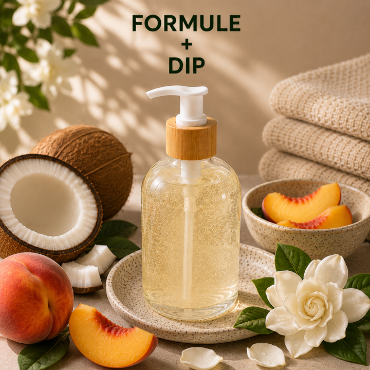 DIP SAVONS LIQUIDES COCO - 100% MADE - GARDENIA PECHE