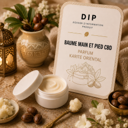 BAUME MAIN ET PIED CBD PARFUM KARITE ORIENTAL