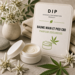 BAUME MAIN ET PIED CBD PARFUM EDELWEISS