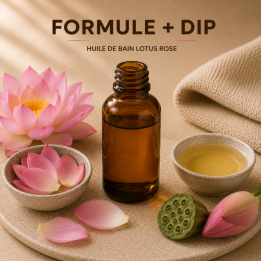 Huile de bain lotus rose