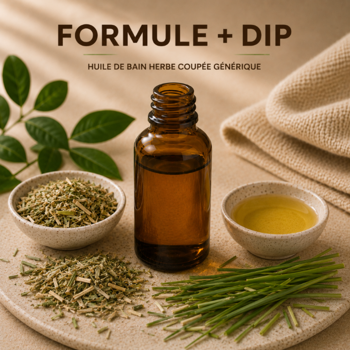 Huile de bain herbe coupée
