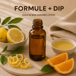 Huile de bain agrumes citron