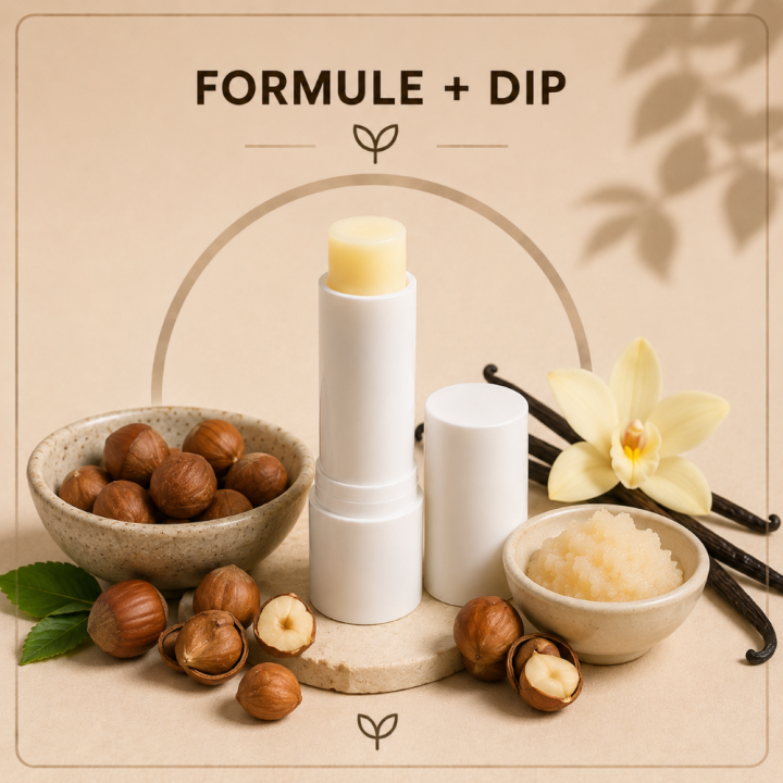 Stick lèvres vanille noisette