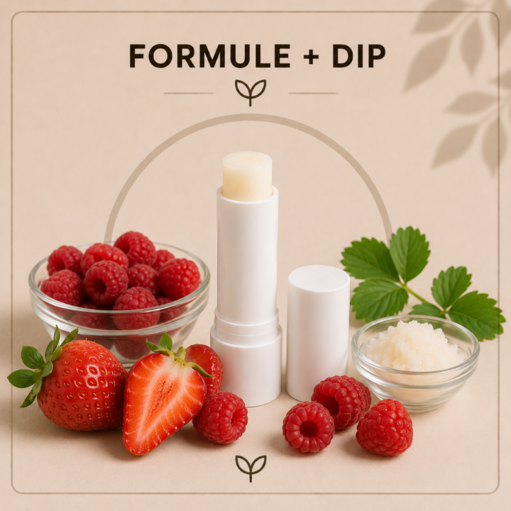 Stick lèvres fraise framboise