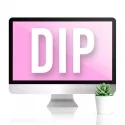 DIP المرهم الصب الشفاه الرمان