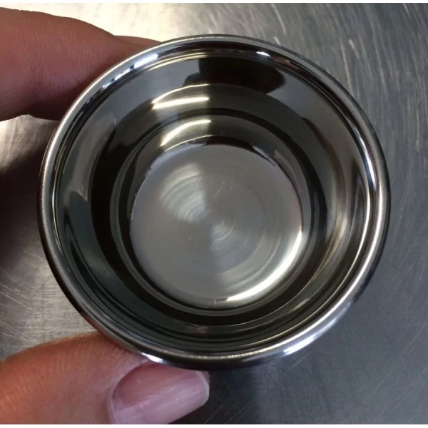 Különleges rozsdamentes acél csésze kicsi mennyiségek 10 ml 