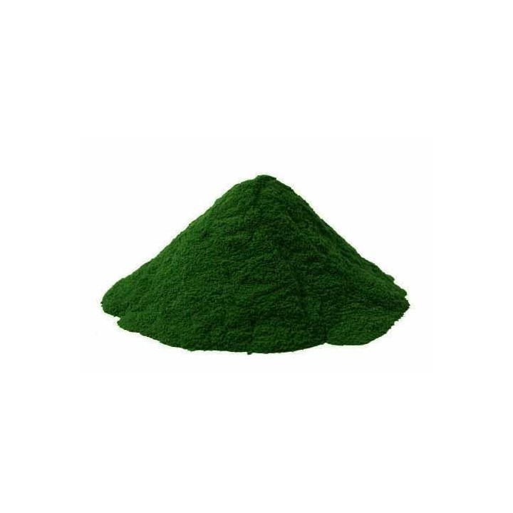 Pigments cosmétiques naturels verts sapin