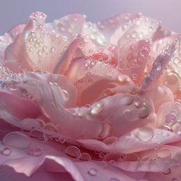 Parfum cosmétique Rose poudrée