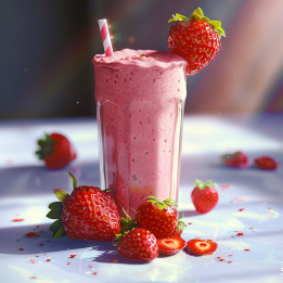 Parfum cosmétique smoothie aux fraises