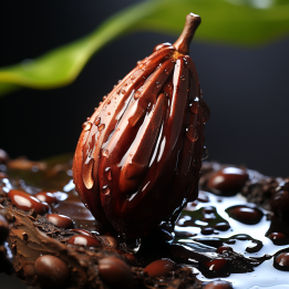 Beurre de Cacao: composé d'ingrédient bio est 100% naturel