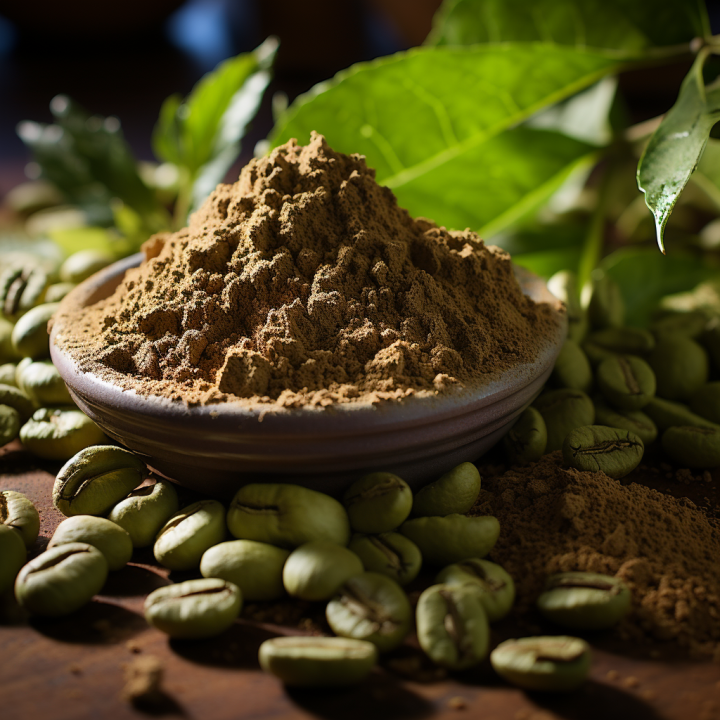 Grains de café verts POUDRE