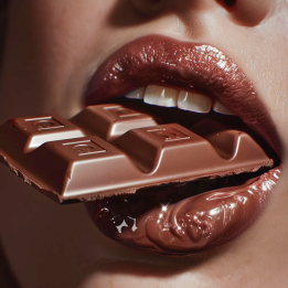 Parfum cosmétique Lèvres Chocolat