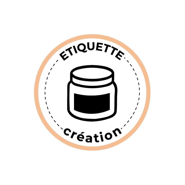 Étiquette  création 1H