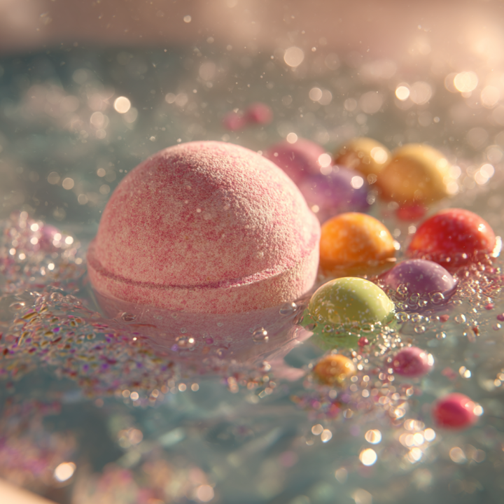 BOULE DE BAIN EFFERVESCENTE PARFUM BUBBLE GUM