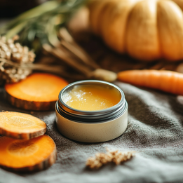 RECETTE BAUME POUR LES MAINS HUILES  CAROTTE COURGE