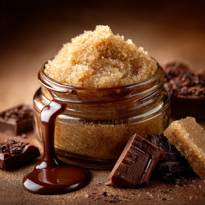 RECETTE GOMMAGE AU SUCRE BRUN PARFUM CHOCOLAT