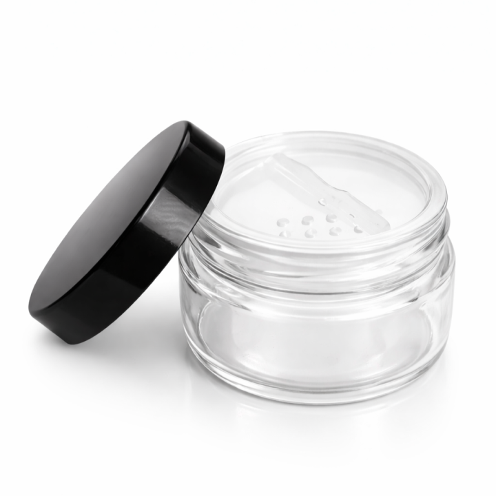 Pot de poudre avec tamis rotatif 10g ✪
