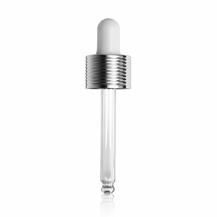 Bouchon compte-goutte blanc brillant ASPRO