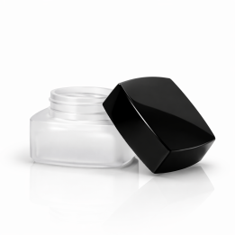 Pot verre glacé 10 ml luxe carré THEA