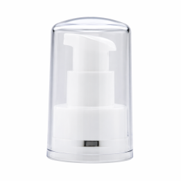 Pompe transparente avec liseré argent EVALENCE
