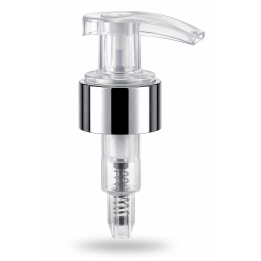 Pompe transparente avec bague argent BEGMA