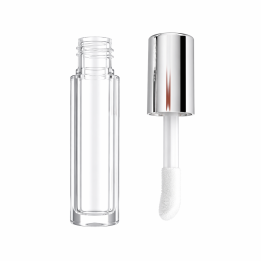 Tube à gloss 1.2ml avec bouchon argent GLAM