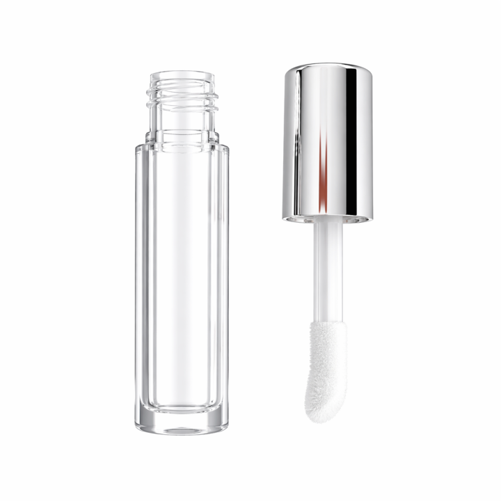 Tube à gloss 1.2ml avec bouchon argent GLAM