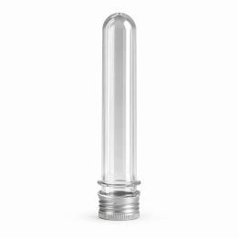 Eprouvette PET 30 ml avec bouchon alu DOKIMI