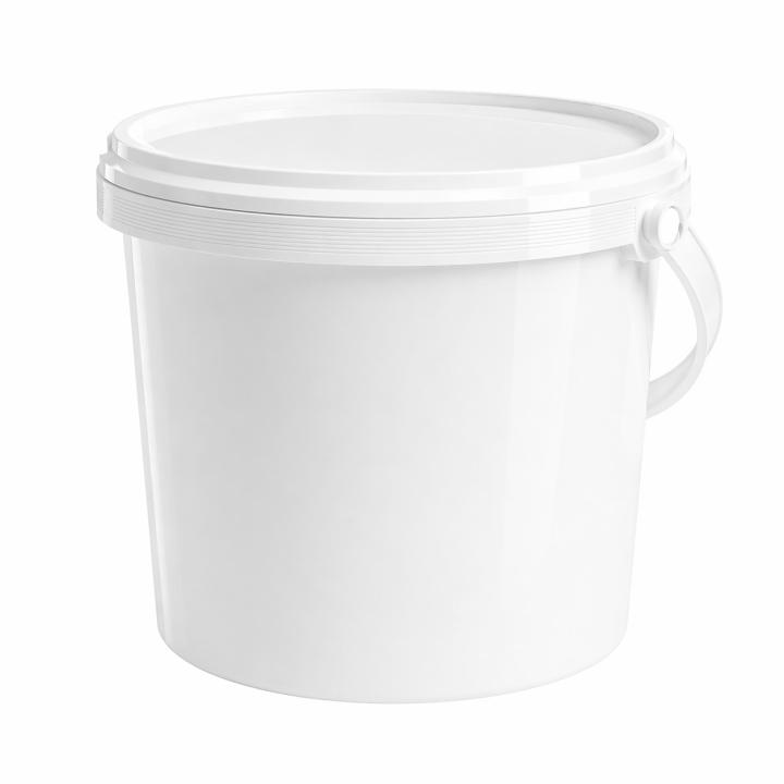 Pot plastique 5kg avec couvercle
