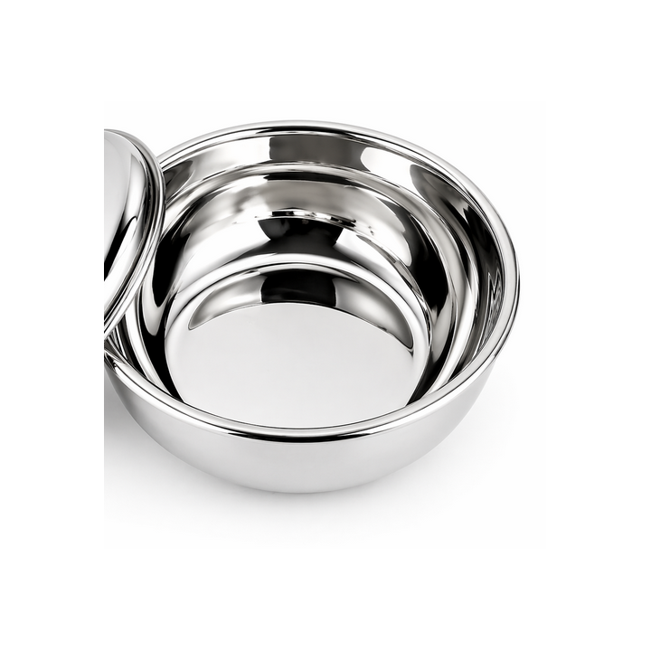 Récipient inox 200ml avec bord ourlé