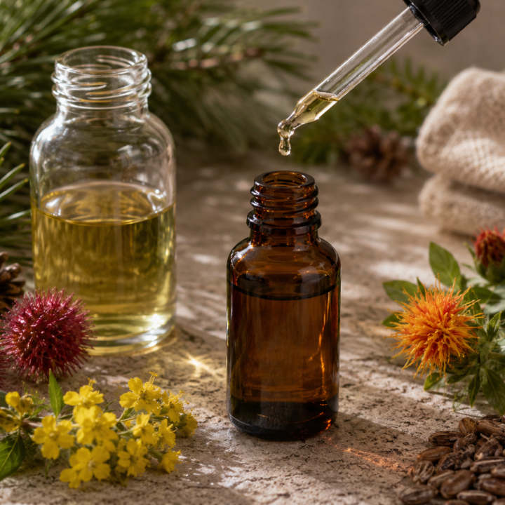 HUILE A BARBE/CHEVEUX NOURRISSANTE PARFUM PIN