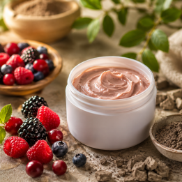 RECETTE MASQUE RHASSOUL, FRUITS ROUGES ET POUDRE DE CRANBERRY