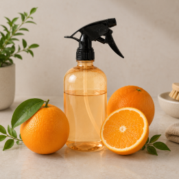 RECETTE NETTOYANT SURFACES ORANGE/MENTHE