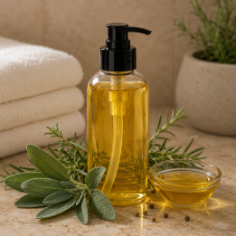 HUILE DE MASSAGE PARFUM PIN ET SAUGE ROMARIN