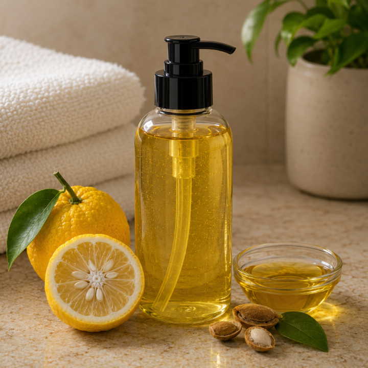 HUILE DE MASSAGE PARFUM YUZU ET RAISIN