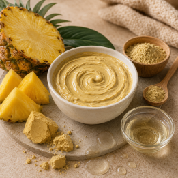 RECETTE MASQUE VISAGE ARGILE JAUNE ET ANANAS
