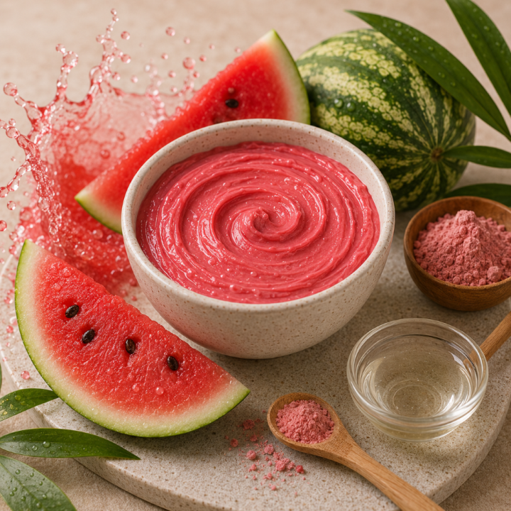 RECETTE MASQUE ARGILE ROUGE PASTEQUE