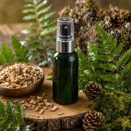 RECETTE PARFUM SPRAY COSMETIQUE BOISE, FOUGERE ET SOUS BOIS