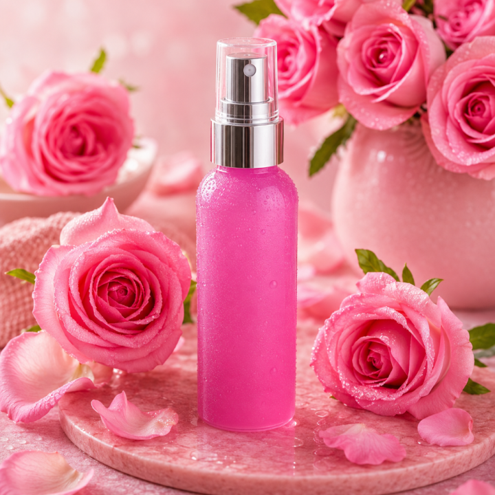 RECETTE PARFUM SPRAY COSMETIQUE ROSE