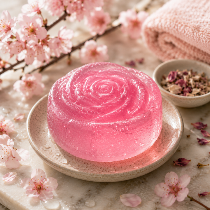 RECETTE SAVON MELT AND POUR FLEUR DE CERISIER