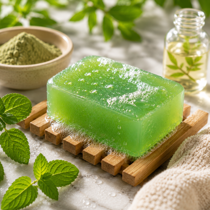 RECETTE SAVON MELT AND POUR THE VERT