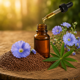 HUILE A BARBE/CHEVEUX NOURRISSANTE PARFUM LIN