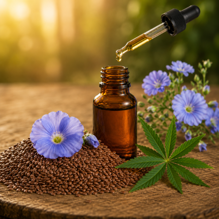 HUILE A BARBE/CHEVEUX NOURRISSANTE PARFUM LIN