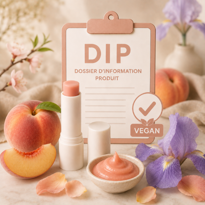 DIP Stick lèvres pêche iris vegan