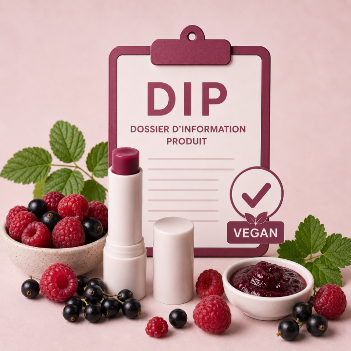 DIP Stick lèvres framboise cassis végan